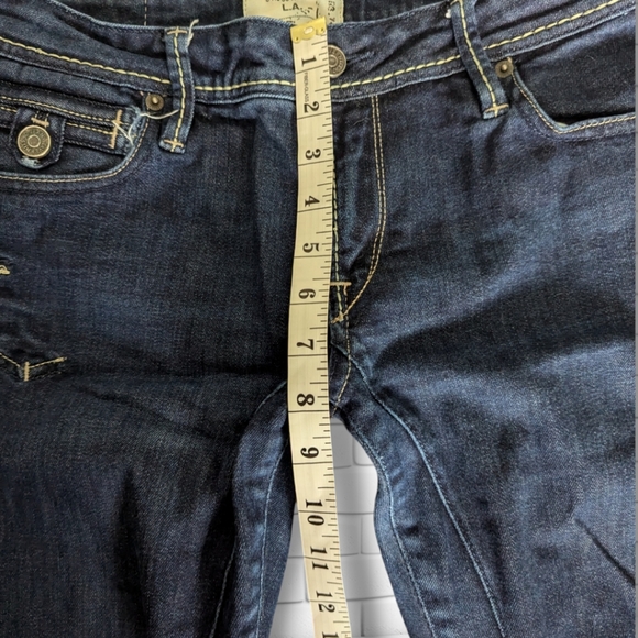 Taverniti Low Rise Jeans Distressed Vintage Denim Loop Tab Pocket Size 31 - Picture 5 of 7